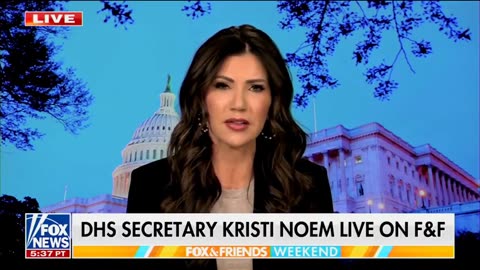 DHS SECRETARY KRISTI NOEM SPEAKS UP