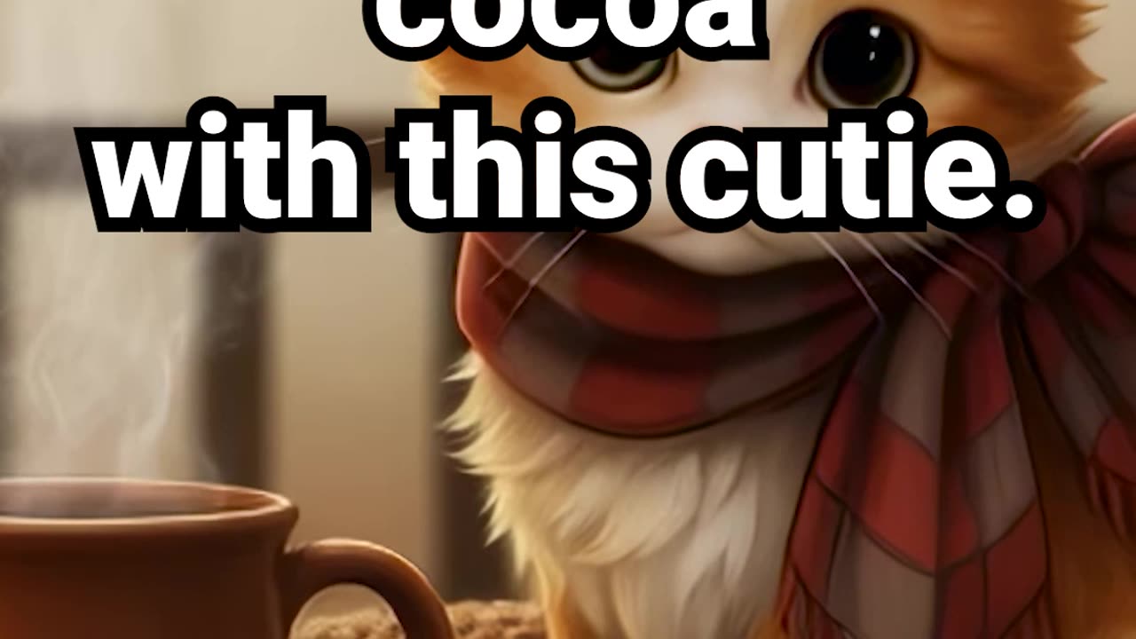 Like if you’d share cocoa with this cutie #cutecatshorts #fallhomedecor #halloween #studyambience