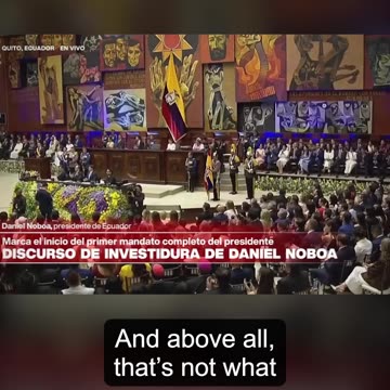 Daniel Noboa promete no echarse para atrás contra el Crimen Organizado