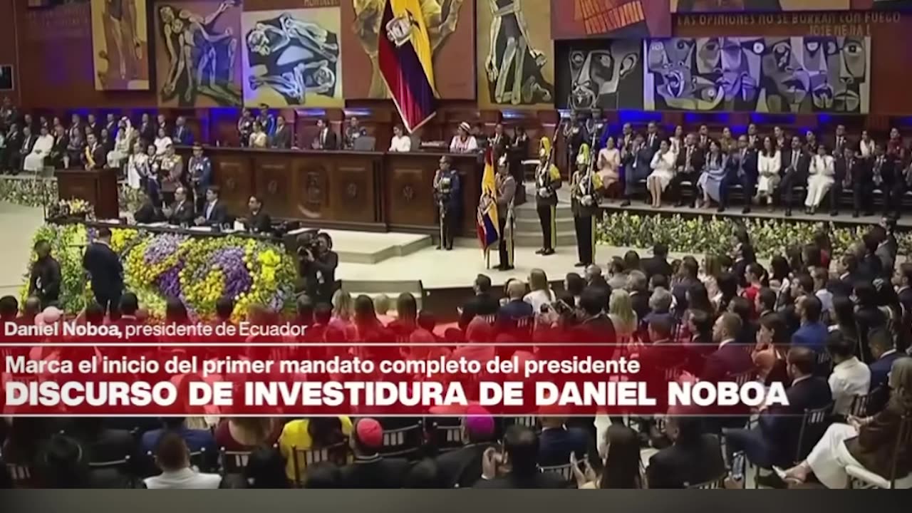 Daniel Noboa promete no echarse para atrás contra el Crimen Organizado