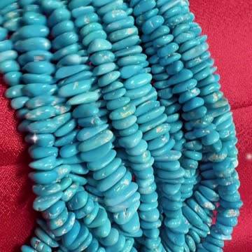 20250712-5 Sleeping Beauty Turquoise Strand: Blue-tuned Fairy Chain Carved by Time