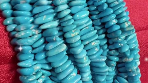 20250712-5 Sleeping Beauty Turquoise Strand: Blue-tuned Fairy Chain Carved by Time