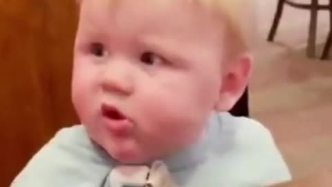 Cute kids face expression