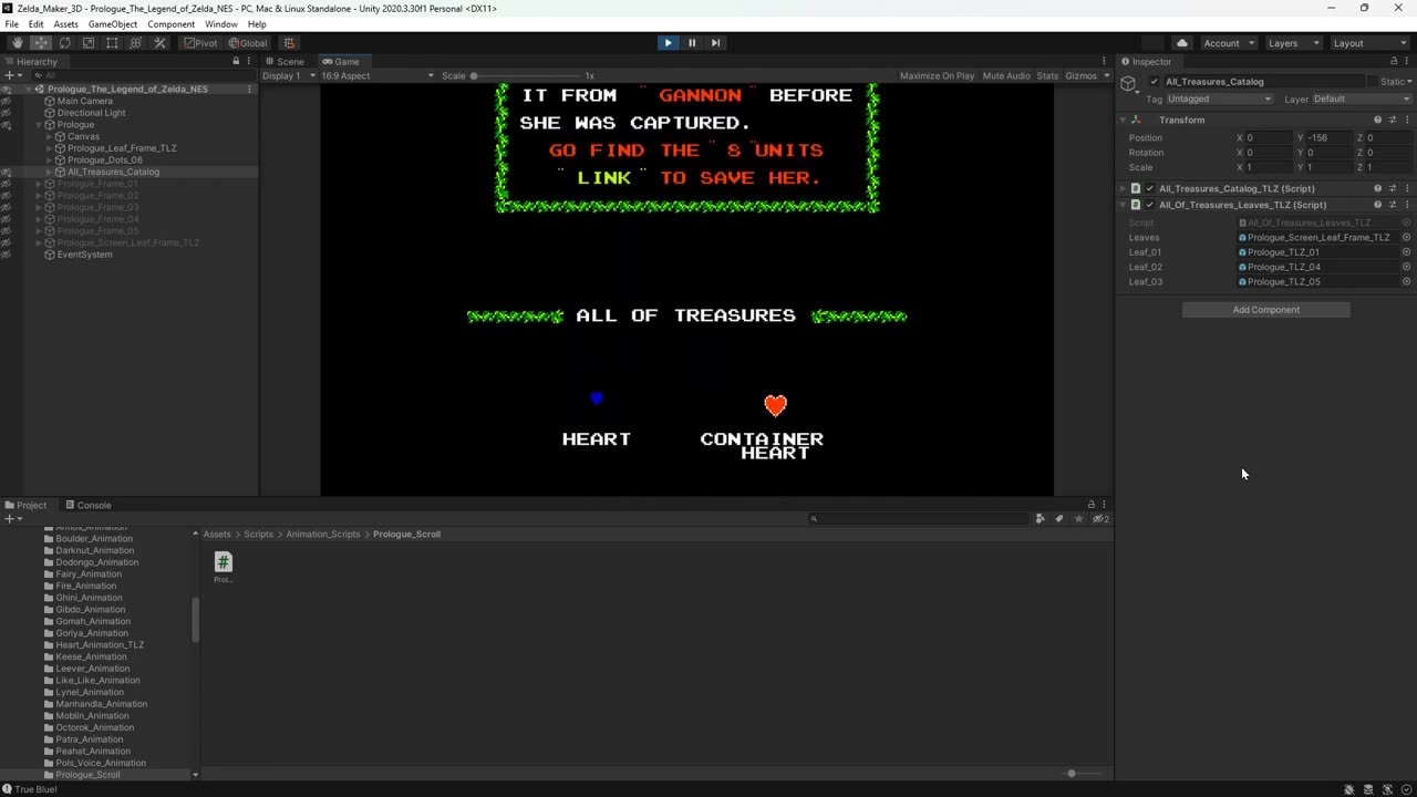 Scrolling the Prologue