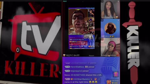LEO’S PETTY CAGE SHOW B KEYS CRASHING OUT ON LIVE WITHECHER MOTHER