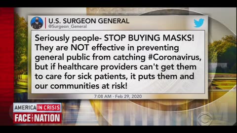 Fauci says, "There's no reason to walk around with a mask."