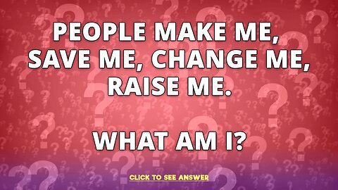 Solve this riddle and play our quiz