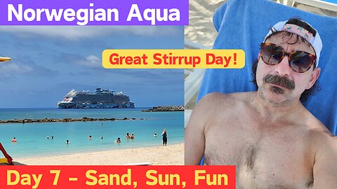 Let's BEACH OFF on Great Stirrup Cay. Please LOVE ME TENDER, but no... :(
