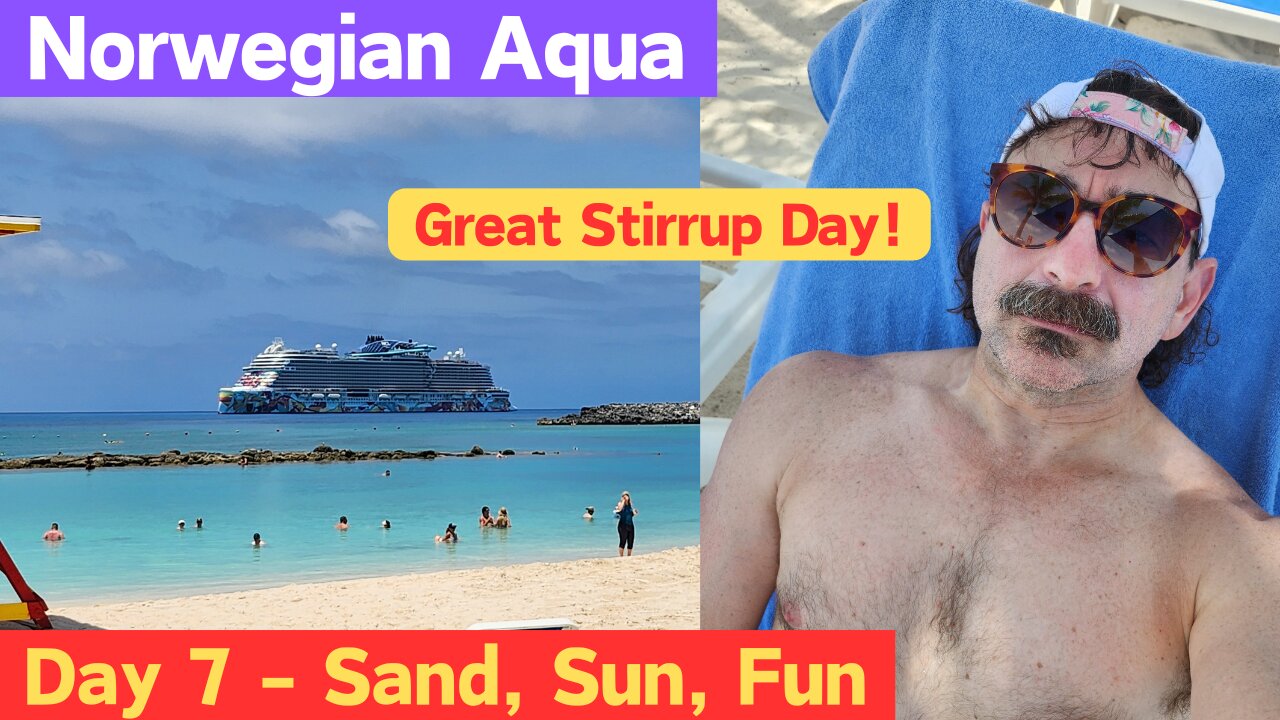 Let's BEACH OFF on Great Stirrup Cay. Please LOVE ME TENDER, but no... :(