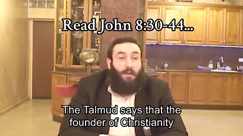 Jewish Rabbi's unhinged anti Christian rant