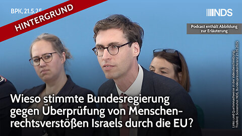 Wieso stimmte Regierung gegen Überprüfung von Menschenrechtsverstößen Israels durch die EU? BPK HG