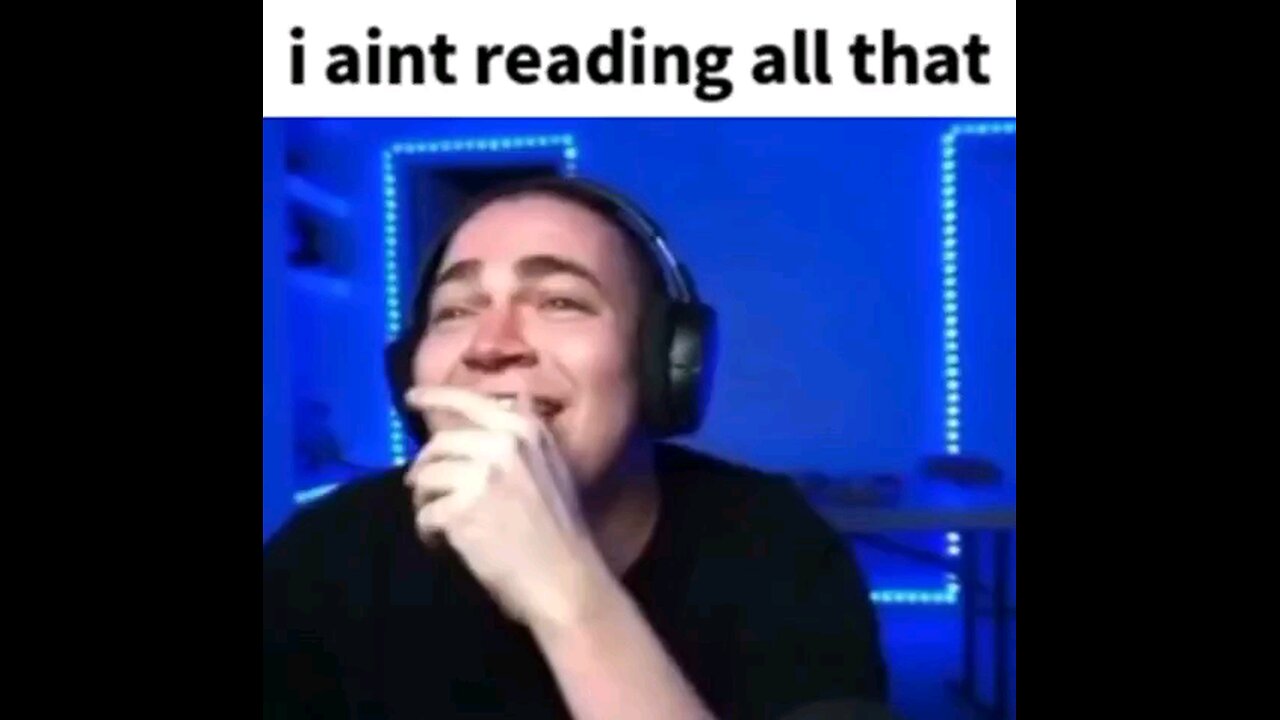 I ant reading all dat