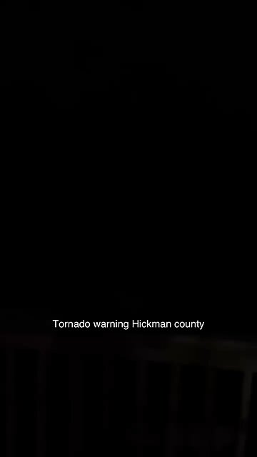 Tornado Warning Hickman County, Tennessee