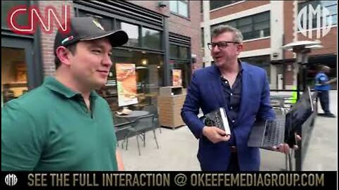 CNN’s Pablo Parada Scrambles Into Shoe Store After O’Keefe Confronts Him Over Biden Bombshell