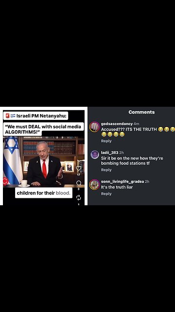 “We must DEAL with social media ALGORITHMS!” says Small-Hats (jewISH) prime minister Netanyahu