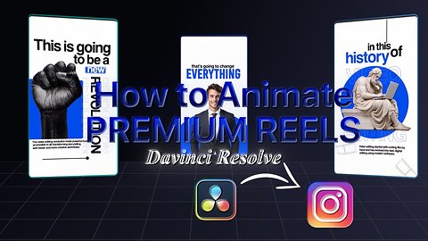 How To Animate Premium Reels | DaVinci Resolve Tutorial