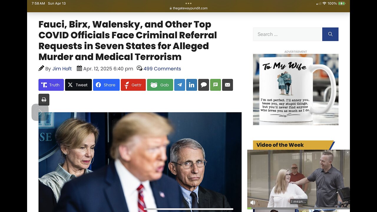 Fauci, Birx, Walensky, and Other Top COVID Officials Face Criminal Referral Requests in Seven States