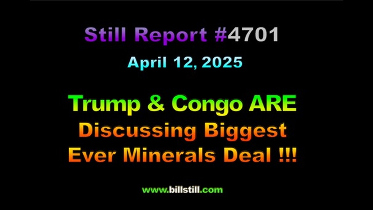 Trump and Congo ARE Discussing Biggest Ever Minerals Deal !!!, 4701