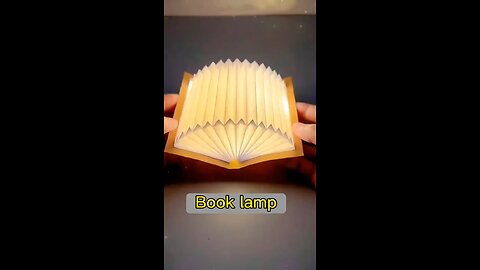 Make a beautiful "book lamp" with A4 paper and kraft cardboard! The children will definitely love it