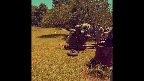 Quad .50 anti aircraft gun