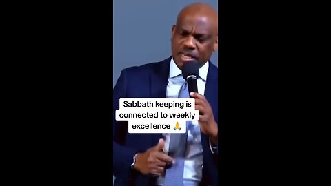 Sabbath keeping is connected to weekly excellence!