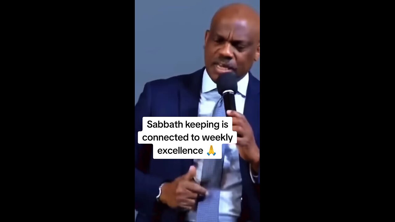 Sabbath keeping is connected to weekly excellence!
