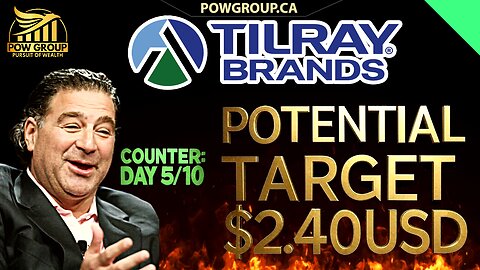Tilray Next Potential Target $2.40USD After Closing 5/10 Days Above $1 USD