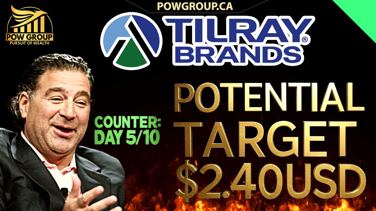 Tilray Next Potential Target $2.40USD After Closing 5/10 Days Above $1 USD