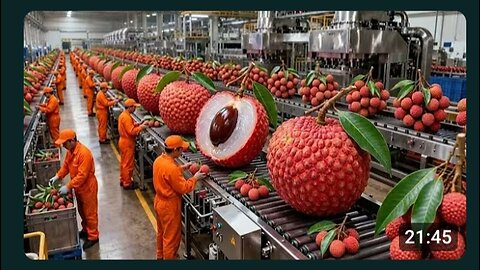 Inside a Giant Lychee Factory|| Process of Factory