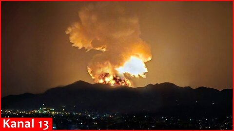The most terrible explosion in the last few days in Tehran： a large oil storage tank was hit
