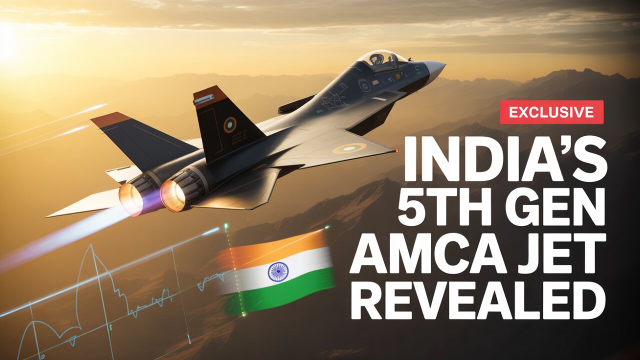 India's 5th Gen AMCA Fighter Jet Revealed | Stealth Technology Explained.