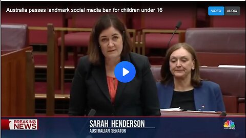 Australia passing a landmark social media ban for children under 16