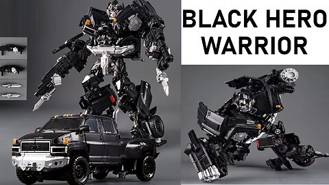 Hero Black Warrior Transformer Figure Toy