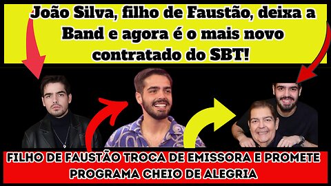 Nossa! Filho de #Faustão #João Silva estreia novo projeto no #SBT e agradece à #Band pela trajetória