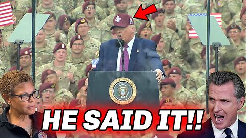 The Entire Crowd ERUPTS After Trump Drops CHILLING Warning About LA