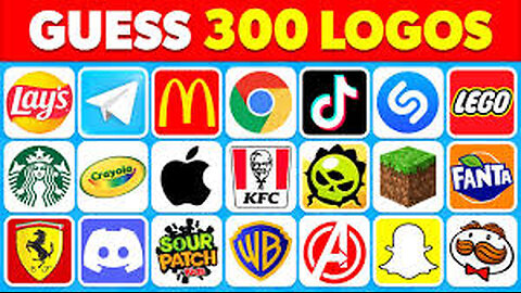 Guess the Logo in 3 Seconds | 300 Famous Logos | Logo Quiz 2025