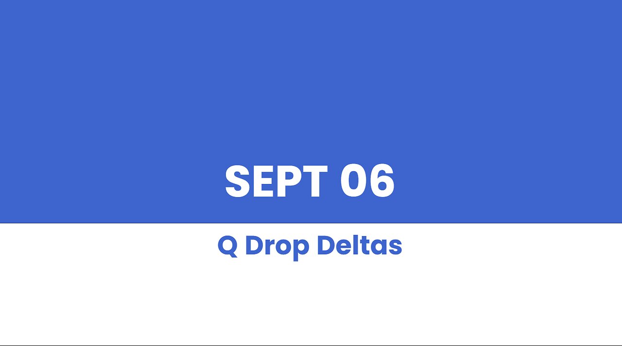 Q DROP DELTAS SEPT 06