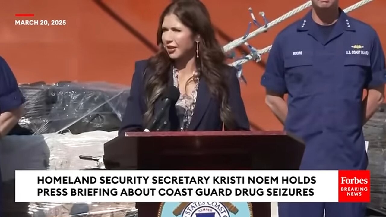 BREAKING: Sec. Kristi Noem Announces Coast Guard Seizure Of 'Over Half A Billion Dollars' Of Drugs