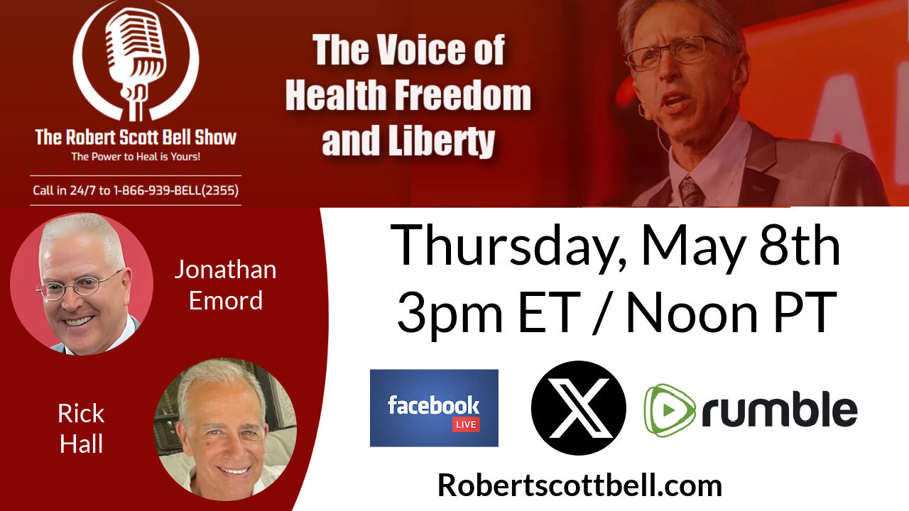 Jonathan Emord, Trump Taps Casey Means, Supplement Smear Debunked, Rick Hill, 50 Year Cancer Survivor - The RSB Show 5-8-25