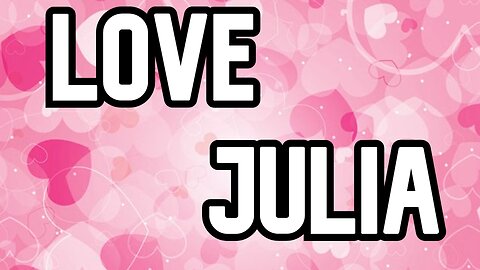I LOVE JULIA FOREVER (SHORT FILM)