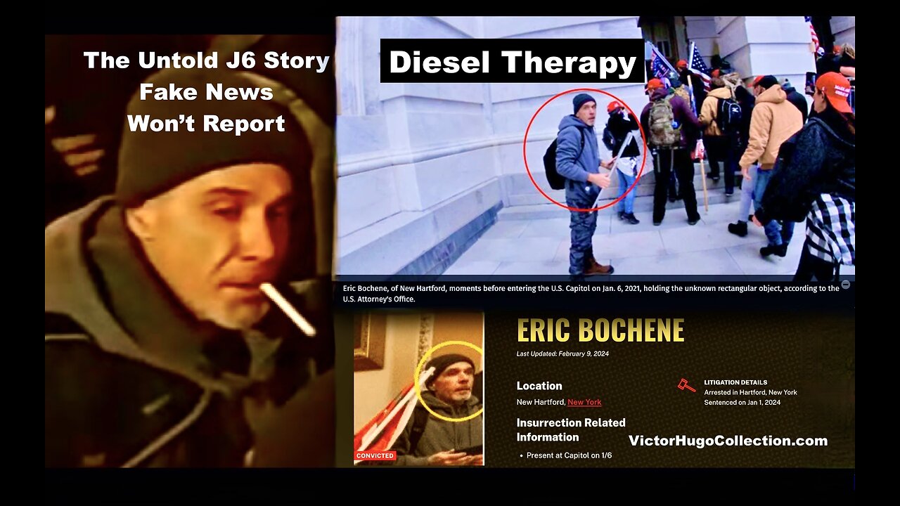 Mind Traps Diesel Therapy Prison Industrial Complex Lawfare FBI January 6 Eric Bochene Victor Hugo