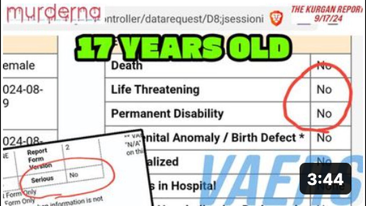 "17-Year-Old Girl Experiences Various Injuries After Multiple Vaccinations: VAERS Report"