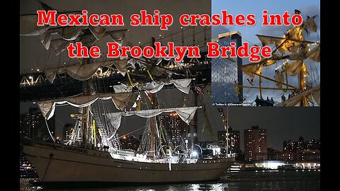 Are we watching a movie? Another ship crashes into a bridge?