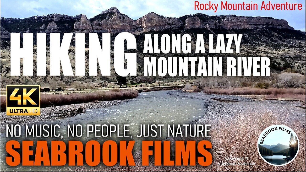 Hiking Along a Lazy Mountain River