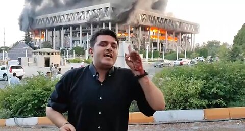 Injured But Unshaken — IRIB Host Bleeds, Yet Keeps Broadcasting Live