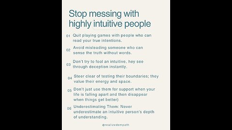 Stop messing with HIGHLY INTUITIVE PEOPLE with Eden's Living TV ch 16 WYBU