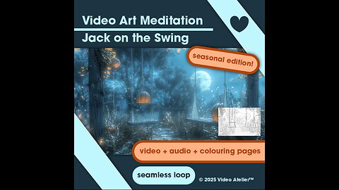 🎃Jack on the Swing Live Phone Wallpaper Lock Screen iPhone/Android Aesthetic Halloween Fall Autumn