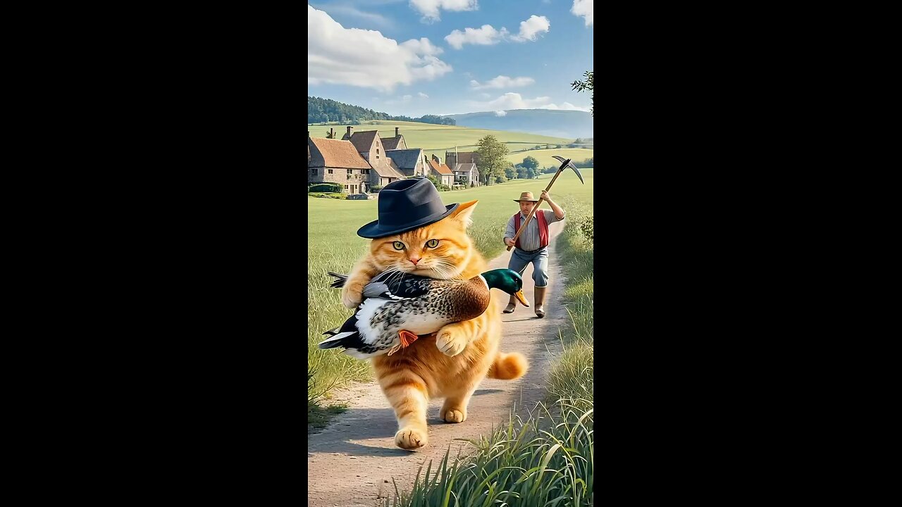 Shocking! Cat Steals Ducks and Roasts Them for a Feast!