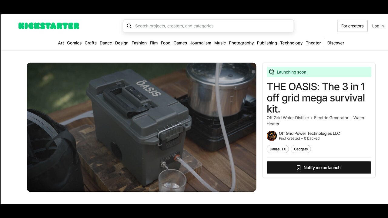 The Oasis Kickstarter KICKOFF..DEEP DISCOUNT!!!