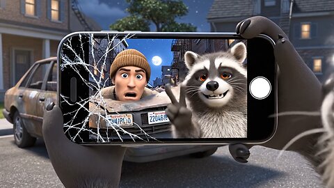 Raccoons Catch Porch Pirate on Camera 😂 | Funny 3D Short